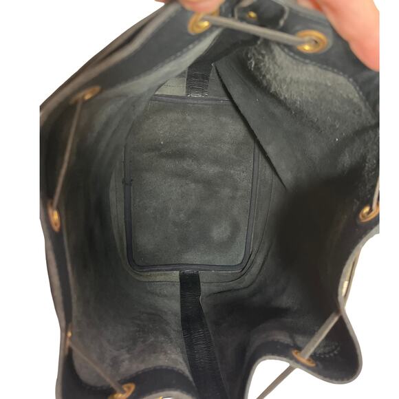 Louis Vuitton Noé Bag Black Epi Leather 1985 First Year Vintage With COA - Picture 9 of 16